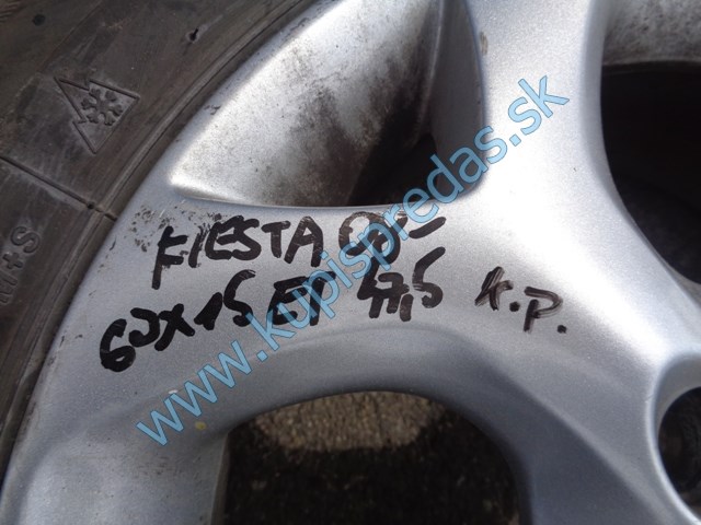 elektróny na ford fiestu mk7, 6j x15 ET 47,5, 195/50 R15